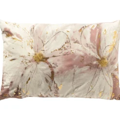 Sierkussen Westray 40x60 cm wit met roze