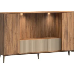 Tv-meubel Lodetto 228 cm deuren champagnekleur