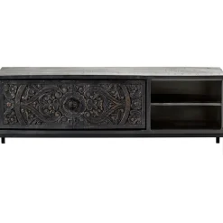 TV-meubel Montclair zwart 160 cm