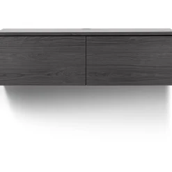 Tv-meubel Selero zwevend 121 cm zwart