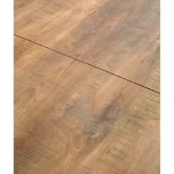 Uitschuifbare eettafel Caltana 130/170 cm rond lichtbruin