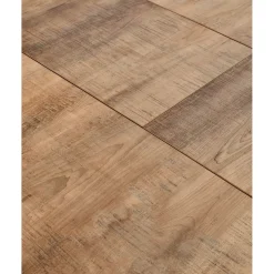 Uitschuifbare eettafel Caltana 130/170 cm rond lichtbruin