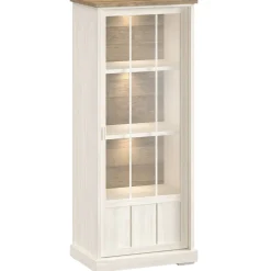 Vitrinekast Eldora 188x77x50 cm deur linksdraaiend