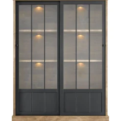 Vitrinekast Ladonia 188x143x50 cm
