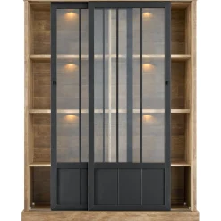Vitrinekast Ladonia 188x143x50 cm