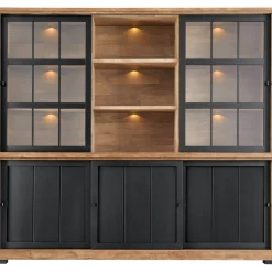 Vitrinekast Ladonia 210x233x50 cm