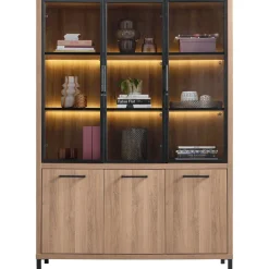 Vitrinekast Selinia 200x140x45 cm