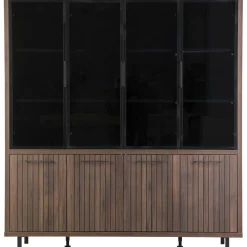 Vitrinekast Tenino 200x183x45 cm bruin