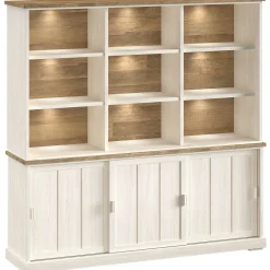 Wandmeubel Eldora 210x209x50 cm 3 schuifdeuren