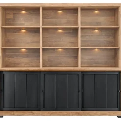 Wandmeubel Ladonia 210x233x50 cm 3 schuifdeuren