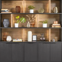 Wandmeubel Verdio 212x207x50 cm met verlichting